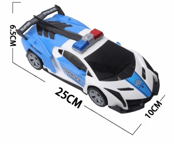 360 Rotating Light Up Police Car Toy - craftmasterslate