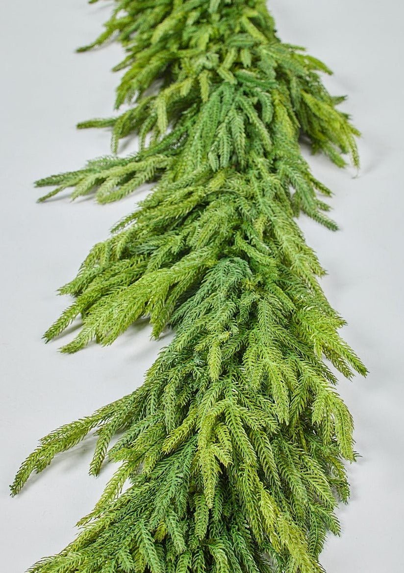 72" Mixed Faux Cypress and Pine Table Centerpiece - craftmasterslate