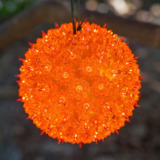 Celebrate Christmas with a Sparkling Amber Starlight Sphere - craftmasterslate