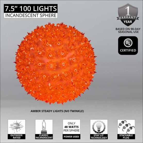 Celebrate Christmas with a Sparkling Amber Starlight Sphere - craftmasterslate