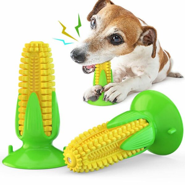 Corn Cob Dog Teeth Cleaning Chew Toy - craftmasterslate