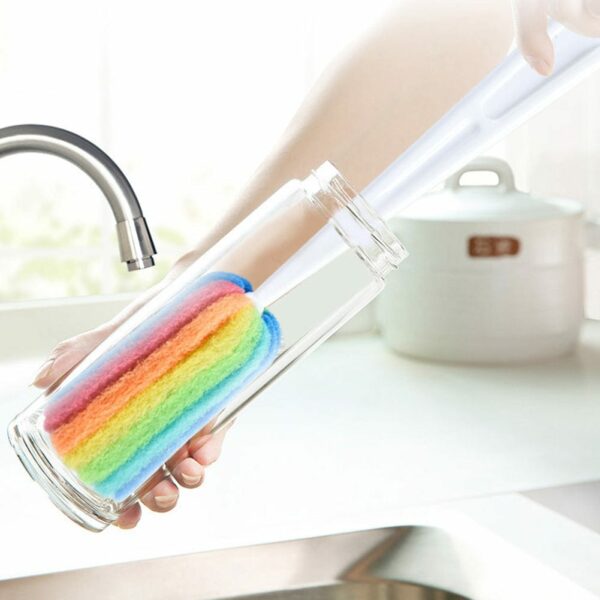 Detachable Rainbow Water Bottle Brush - craftmasterslate