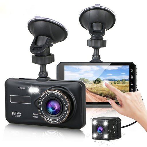 Dual Dash Cam with Wide Angle 1080P Full HD Video - craftmasterslate