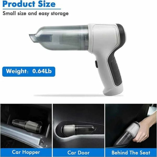 Easy Clear Car - Mini Handheld Cordless Vacuum Cleaner - craftmasterslate