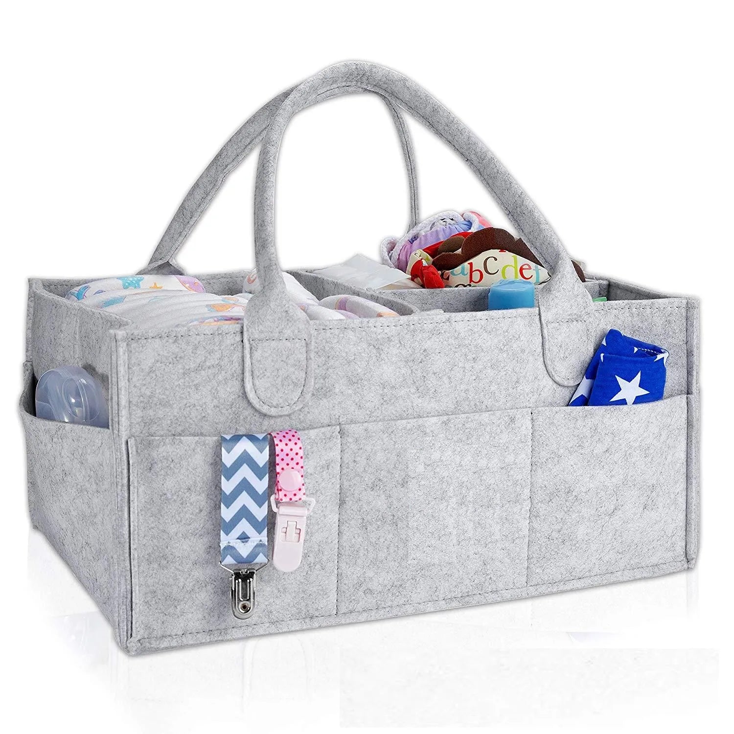 Infant Diaper Storage Caddy for Nursery - craftmasterslate