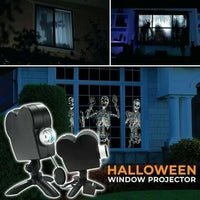Magical Outdoor Decor: Halloween & Christmas Window Projector featuring 12 Movies - craftmasterslate