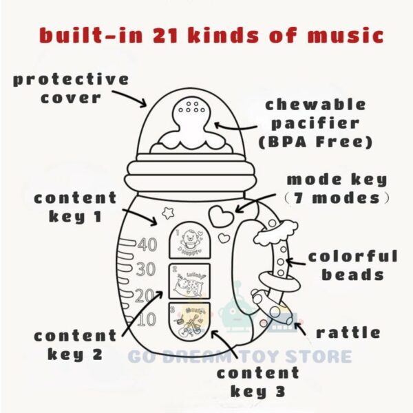 Musical Bottle Toy for Feeding - craftmasterslate