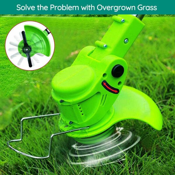 Powerful Electric Battery Operated Cordless Grass Trimmer - craftmasterslate