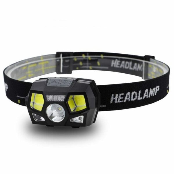 Strong Induction Rechargeable Head Lamp Light XPE COB Red Light - craftmasterslate
